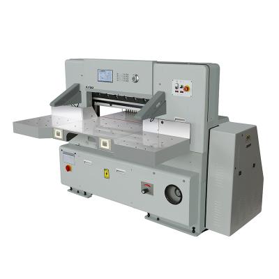 China QZK780DH-10 Double Screen Paper Touch Hydraulic Guide Paper Cutting Machine for sale