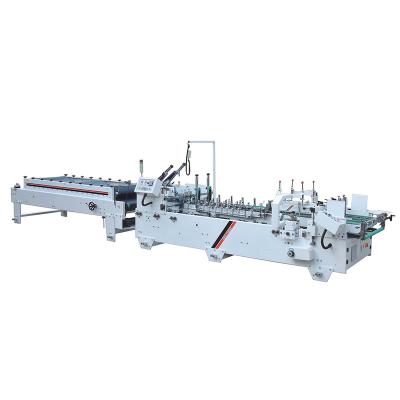 China SHH-1050BII Automatic Printing Stores Cosmetics Box Making Machine Cardboard Folder Gluing Corrugated Box Folding and Flute Gluing Machinery for sale