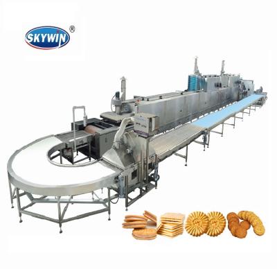 China Factory Skywin Soft Cookie Bakery Production Line Making Machine Automatic Cookie Maker Price for sale