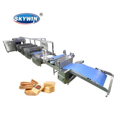 China Hard&Soft Multifunctional Full Automatic Cookie Bakery Making Machine Cookies Production Line Price for sale