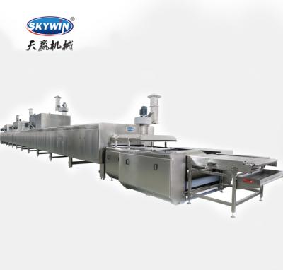 China Automatic Vegetable Processing Plant Skywin Biscuit Tunnel Oven Baking Oven For Hard And Soft Biscuit Bakery Biscuit Machine for sale