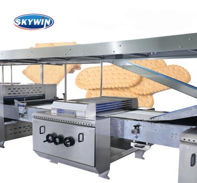 China Bakery Skywin Maker Cracker Hard Biscuit Forming Machine Rotary Cutter for sale