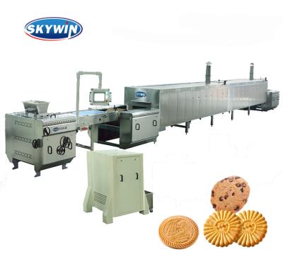 China 400mm Small Dairy Factory Skywin Tunnel Production Line Full Automatic Power Oven Soft Biscuit Cookies Price for sale