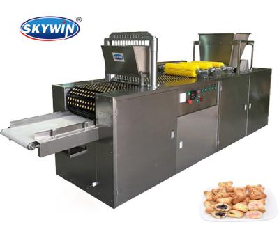 China Hello Panda Biscuit Making Machine Frying Oil Factory Skywin Chocolate Injection Machine for sale