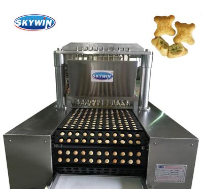 China Dairy Factory Skywin Chocolate Jam Injection Hello Panda Biscuit Making Machine for sale