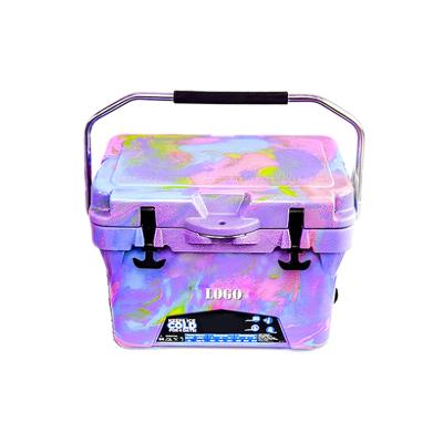 China Custom Wholesale Rotomolded Hard Cooler Waterproof Logo Coolers Beer Ice Cooler Box Hiking Fishing Camping Hard for sale