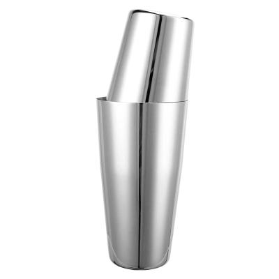 China Boston Cocktail Shaker 18oz and 28oz Premium 18/8 Stainless Steel Cocktail Shaker Set Small Batch Ordering 2-Piece Mixed Martini Shaker for sale