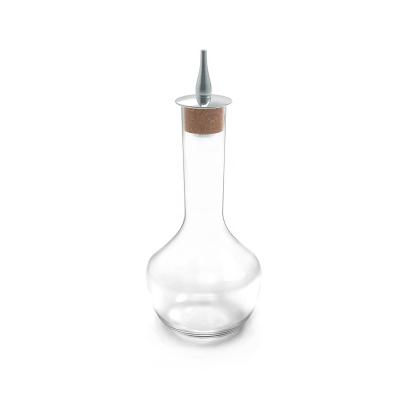 China Viable 90ml Handblown Cocktail Glass Bitters Bottle With Absinthe Drink Glass for sale