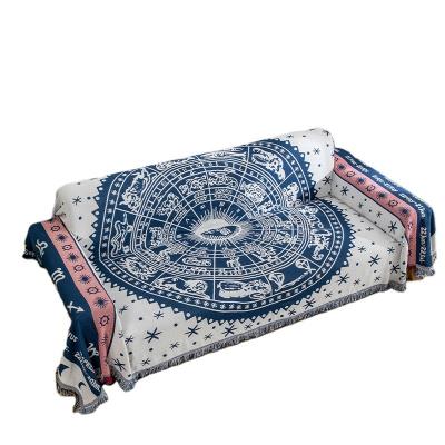 China PORTABLE nordic home deco tapestry vintage balnket throw woven blanket custom design for sale