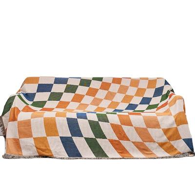 China PORTABLE Home Deco Blanket Nordic Jacquard Woven Woven Blankets Custom for sale