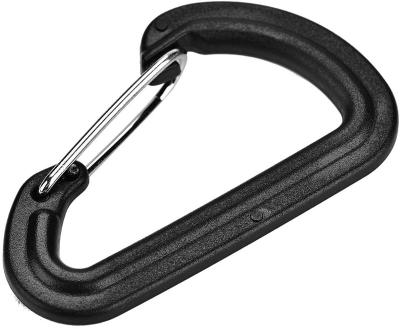 China Factory Wholesale Price Quality Guaranteed Carabiner Outdoor Activity Black Hooks Swing Black Aluminum Carabiner Wire Door Carbine for sale