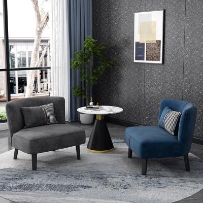 China Hotel Furniture Leisure Office Room Modern Comfortable Sofa Set Designs Small Office Living Room Relax Single Seat Sofa for sale