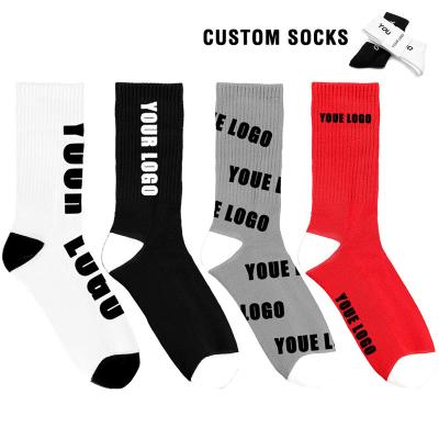 China Uron Witness Breathable High Quality Crew Socks 100% Cotton Logo Socks Custom Crew Socks Made To Order for sale