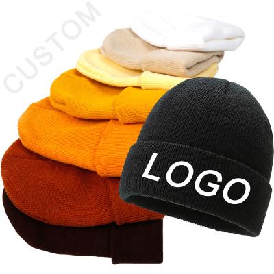 China Custom Hot Sale Winter COMMON Beanie Hats Logo Beanie Hats Unisex Knit Warm for sale