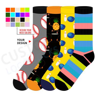 China 2021 Custom QUICK DRY Happy Funny Socks Uron Funny Crew Socks Jacquard Cotton Happy Crew Socks for sale