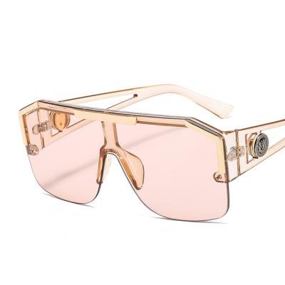 China Fashion Sunglasses 2022 Big Frame Sunglasses Men Women Shape Color Lens High Quality Designer Rectangle Brand Sunglasses for sale