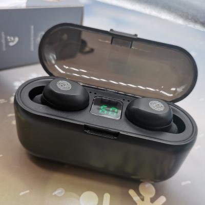 China Mini In-ear Headphones F9 TWS 5.0 Radio Earbuds Earphone With 2000mAh Charging Sports Gaming Headset With LED Display for sale