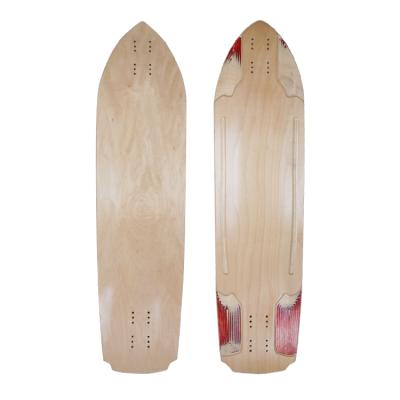 China Youth Blank 37inch 8ply 100% Canadian Maple Old School Decks With Customized Logo Available for sale