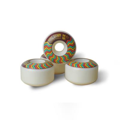 China High Performance 54mm PU MDI Rebound 80% PU Skateboard Wheels For Skateboarding for sale