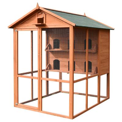 China Breathable Custom Outdoor Wooden House Bird House For Outdoor High Quality Wooden Box For Sale for sale