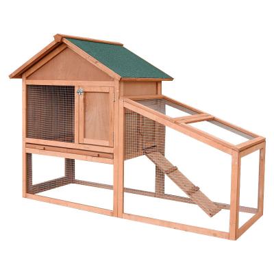 China Breathable Rabbit Hutch Dog Cage Cat House Pigeon Dovecote Poultry Cage Pet Breeding Box with Wooden Track Wooden Sloping Chambers for sale