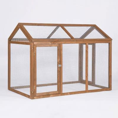 China New Factory Breathable House Designs Wooden House Lowest Large Chicken Outdoor Wooden Chicken Cage And Cages Pet Product Barn for sale