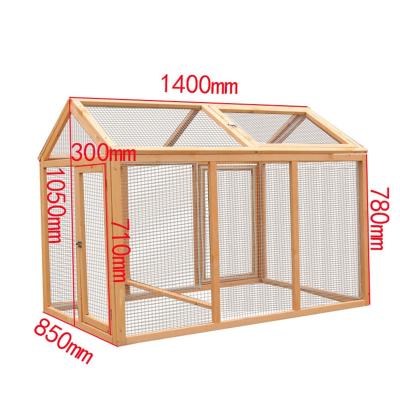 China Large Chicken House Designs Breathable Wooden Chicken House Cage and Stable Cages Pet Product Outdoor Wooden Chicken Cage for sale