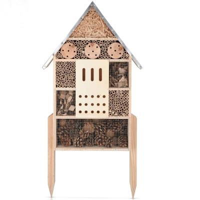 China 2021 Breathable factory minimum price hot-sale insect house cheap wooden insect house outdoor insect house for sale