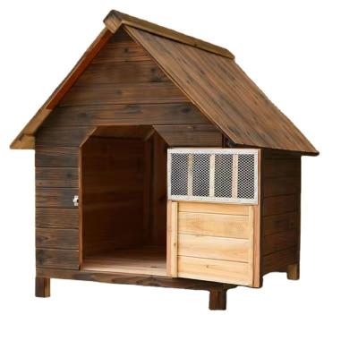 China Wholesale Price Wooden Manufacturer Carriers Cages Outdoor Pet Cabin Kennel Household Breathable Home Decoration Goods for sale