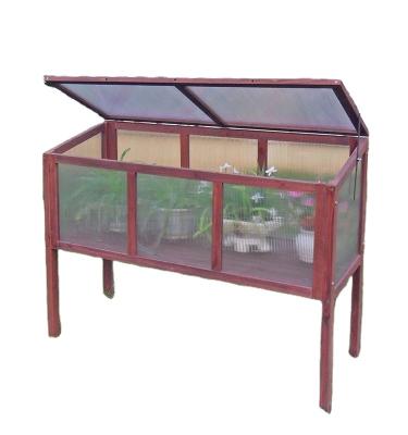 China Eco-Freindly Garden Wood Frame Air Plant Box High Plant Box Outdoor Garden Furniture Small Shelves Greenhouse for sale