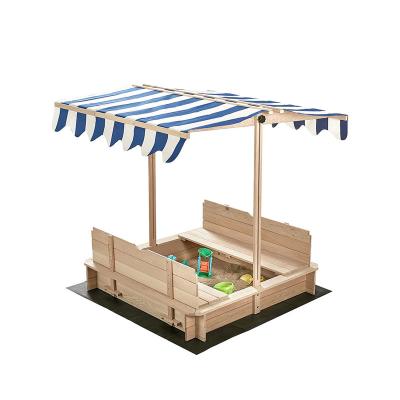 China Eco-Freindly Customized Solid Wood Outdoor Kids Sand Pool Safety Slide for sale