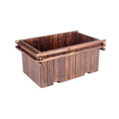 China Factory Lowest Price Modern Flower Stand Garden Planting Flowerpot Home Decoration Solid Wood Indoor Planter Box for sale