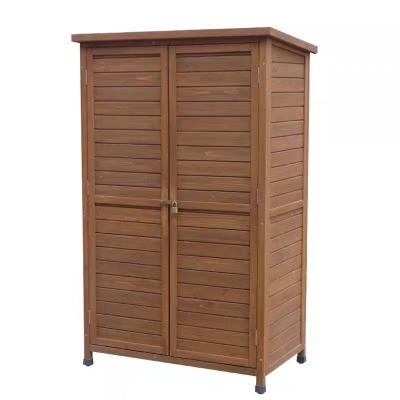 China Easily Gathered Flower Wooden Tool Storage Cabinet Simple Design Home Furniture Storage Cabinet For Agriculture for sale