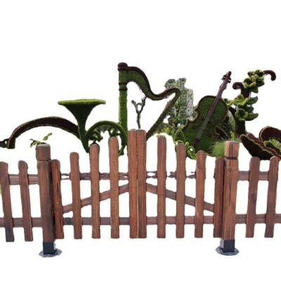 China Wholesale Easily Assembled Modern Fence Garden Yard Fence Expanding Farm Wood Faux Stand for sale