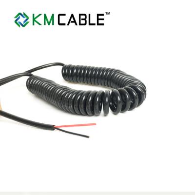 China Coil Cord Spiral Flexible Cable AC750 Output Power 21W With Led Light for sale