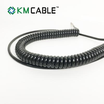 China UV Resistant Flexible Cable 7 Core Coiled Copper Wire For Motor Vehicle Industry for sale