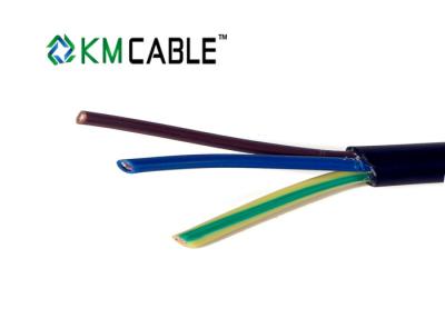 China Elektrisches 6 Kern-Kabel, 0.5mm schwarzes Draht-PVC-Flachkabel zu verkaufen