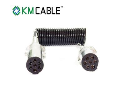 China Blue Ox Coiled Electrical Cable DC Power 500V Curly Extension 2.7m -3.5 Meters for sale