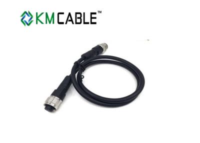 China 7 Core M12 8 Pin Cable Circular 4 Pin Sensor Connector 0.5mm² 11 Amp rated for sale