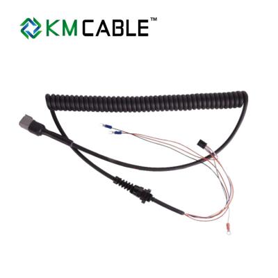 China 8 Ampere-Strom-Spiralen-Kabel PVC-/pp.-Isolierungs-1-jährige Garantie zu verkaufen