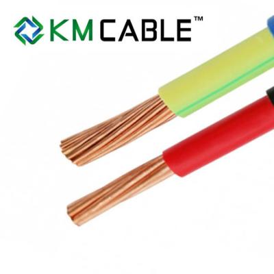 China einkerniges festes oder angeschwemmtes kupfernes Kabel und Draht 1mm 1.5mm 2.5mm PVC isolierte elektrischen Draht h05v-k H07V-K zu verkaufen