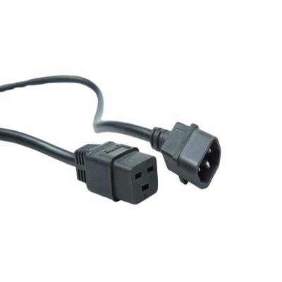 China Approved Home Appliance IEC 320 Configuration CE 250V C13/C14/C19/C20 Plug Extension AC Power Cord for sale