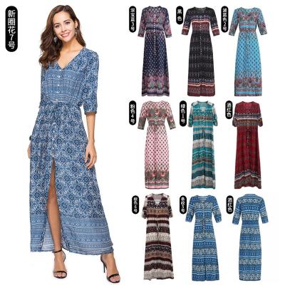 China 2021 New Spring and Summer Women's Dress Breathable Bohemian Women's Beach Skirt for sale