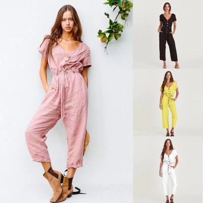 China 2021 QUICK DRY spring and one-piece pants of the new summer fashion women's overalls for sale