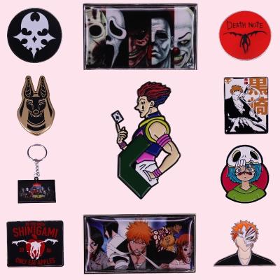 China Europe Popular Classic Anime Enamel Pins Custom Dog Horror Lapel Pin Cartoon Pin Brooch Jewelry Gift Wholesale Major Chain Bleaching Agent for sale