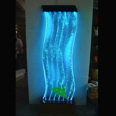 China Luxury Glowing American Style LED S Shape Water Bubble Wall Home Decoration for sale