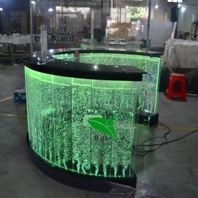 China Contemporary bar club furniture LED light aquarium juice bar counter table bar decoration for sale