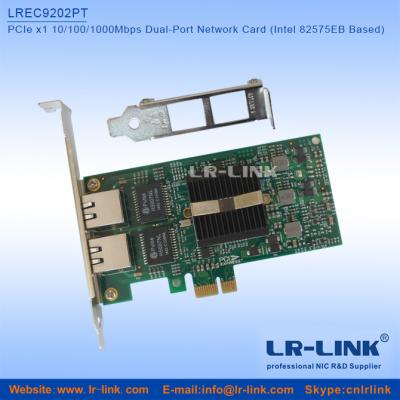 China PCIe x1 Dual Port 1Gbps Network Adapter for sale