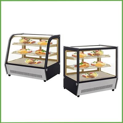 China Single-temperature Countertop Cake Showcase Refrigerator Bakery Showcase Glass Display Refrigeration Equipment for sale