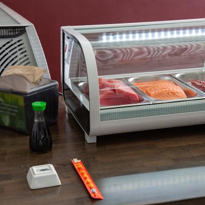 China Single-Temperature Sushi Display Cooler Food Display Refrigerator CE Certificate Refrigeration Equipment for sale